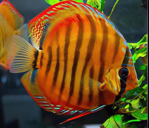 Discus Alenquer Red Ninja Cuipea  (Maldives) Size: L 3" to 4"